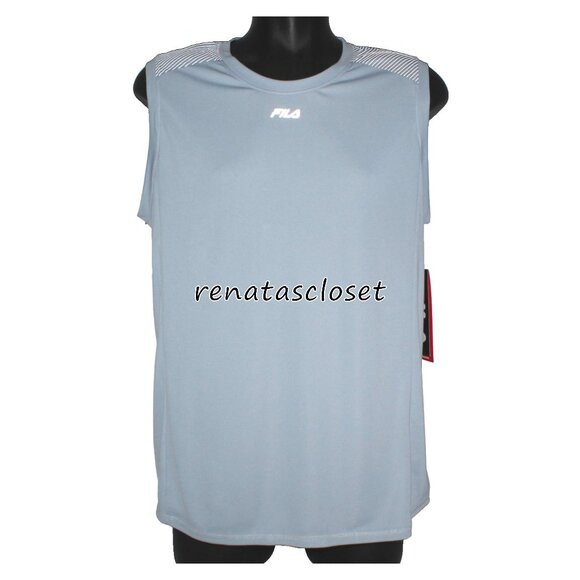 Fila Men's Zain Poly Interlock Training Tank NWT - Picture 1 of 10
